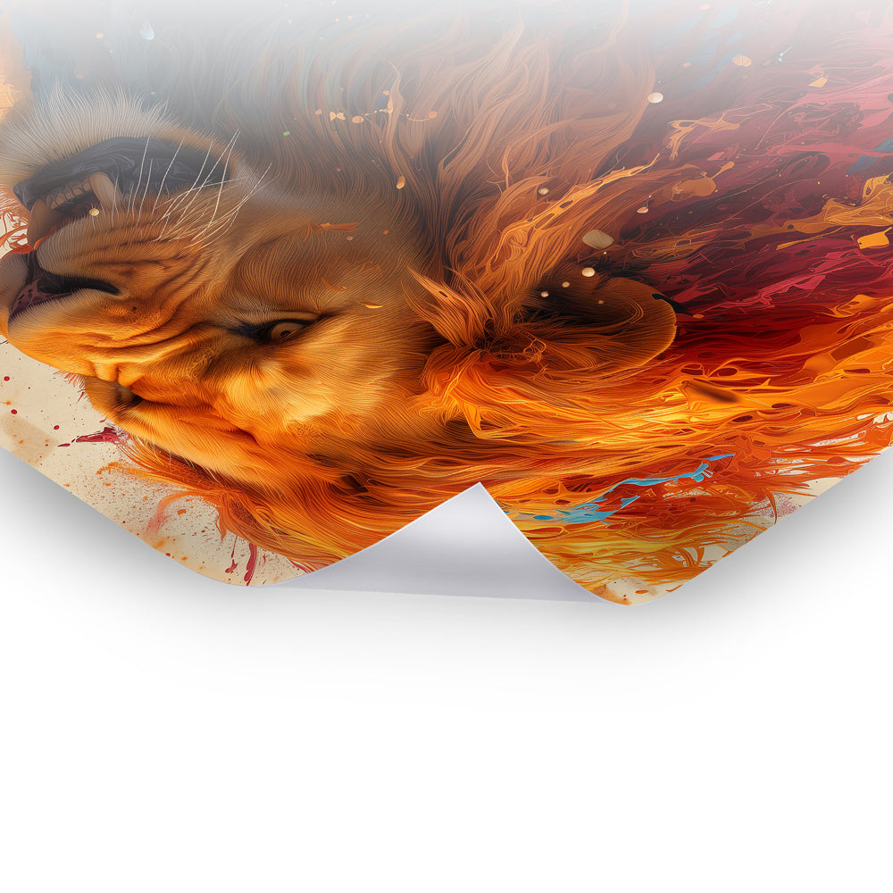 Colors of Domination - Lebendiges Poster-Wandbild in bunter Kunst