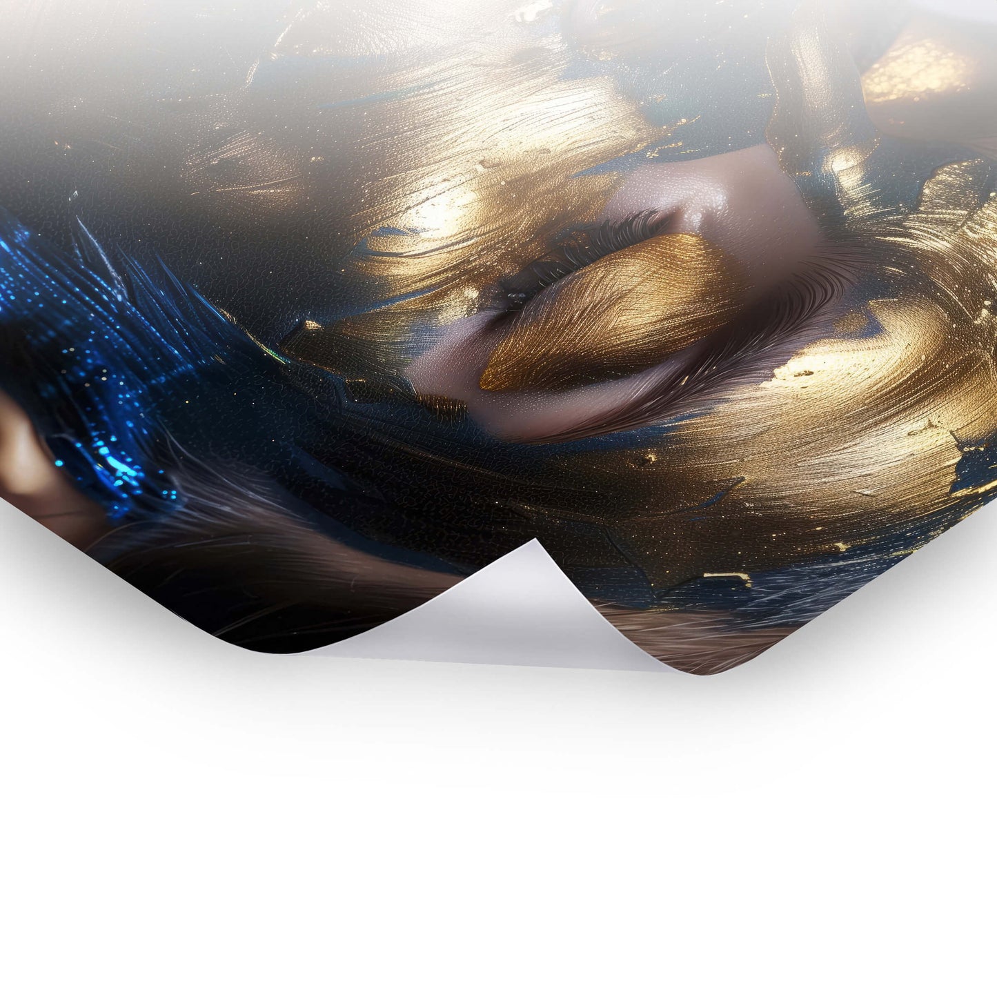 Gilded Sapphire Dreams - Goldene Bilder als Poster & Hahnemühle-Wandbild