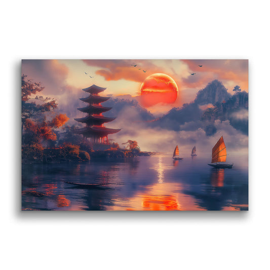 Twilight Harmony-Wall Art AI