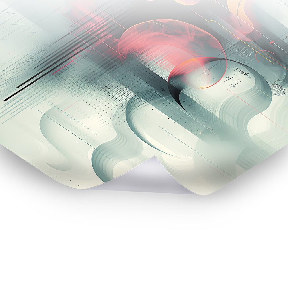 Spectral Flow - Digitales Poster mit abstrakten Designs