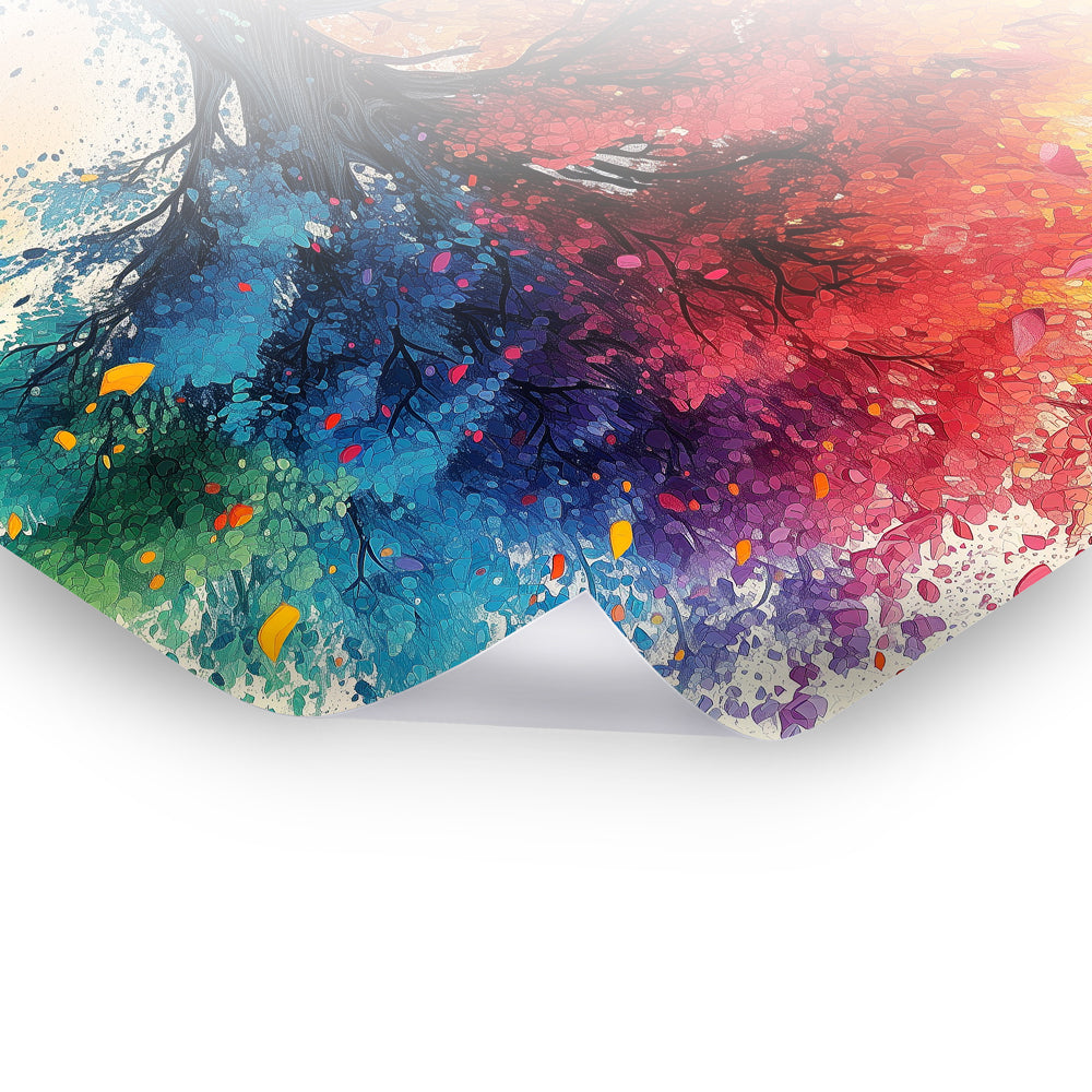 Vivid Essence - Lebendiges Poster-Wandbild in bunter Kunst