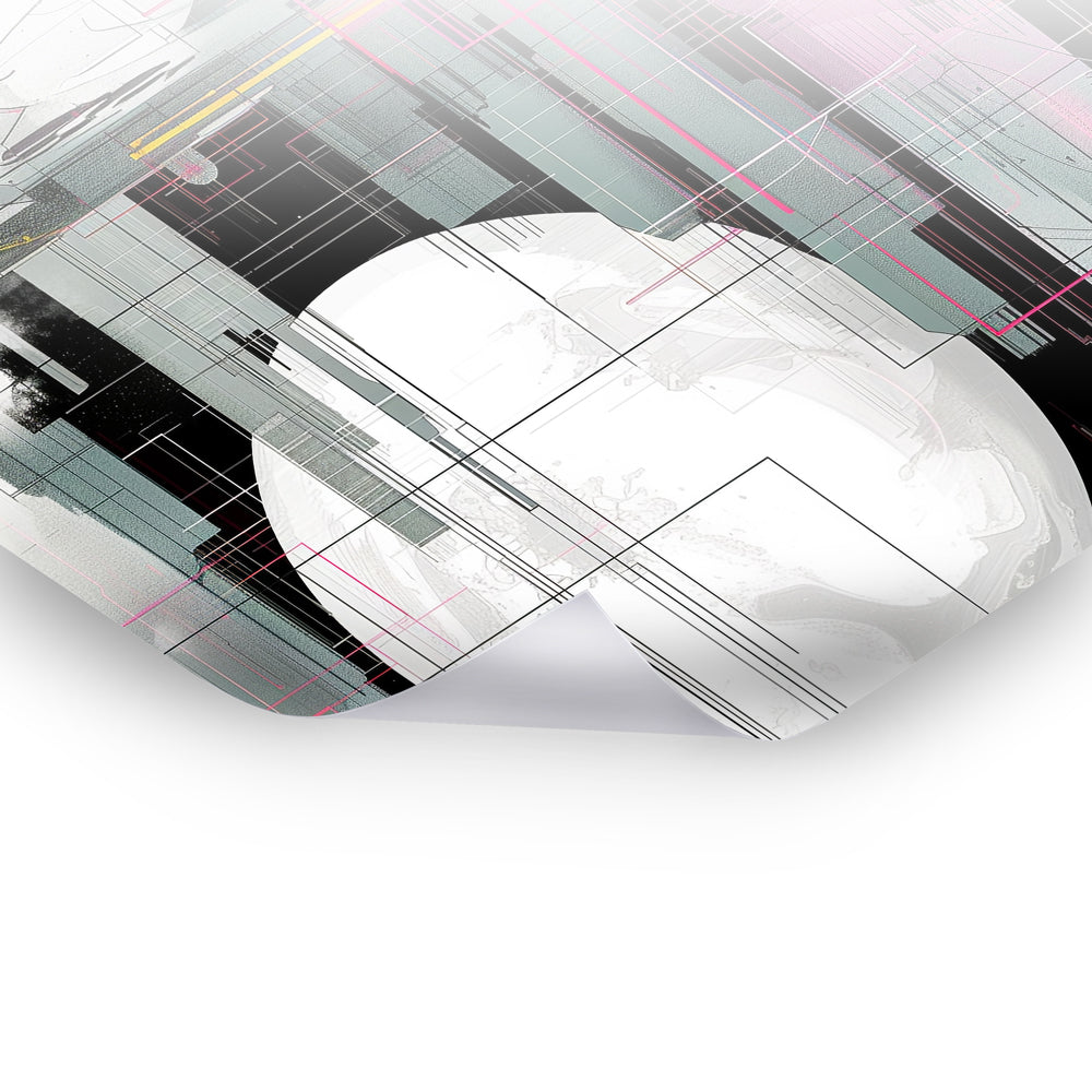 Abstract Metropolis - Digitales Poster mit abstrakten Designs