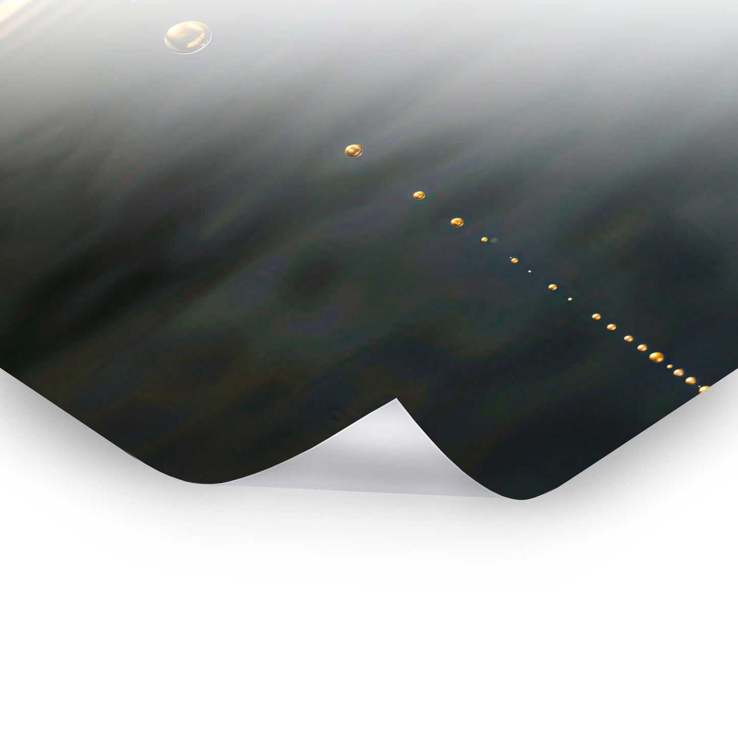 Lonely Goldfall - Goldene Bilder als Poster & Hahnemühle-Wandbild