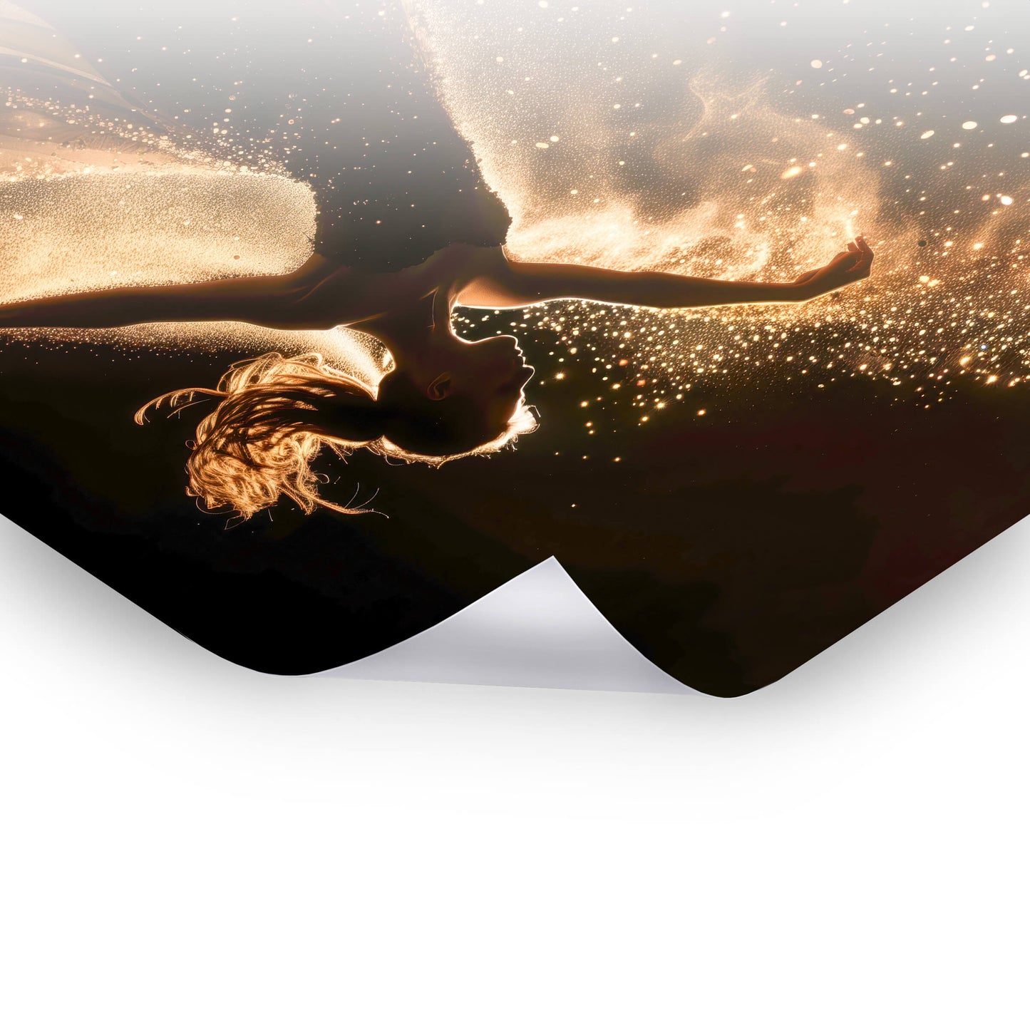 Dance of Golden Sparks - Goldene Bilder als Poster & Hahnemühle-Wandbild