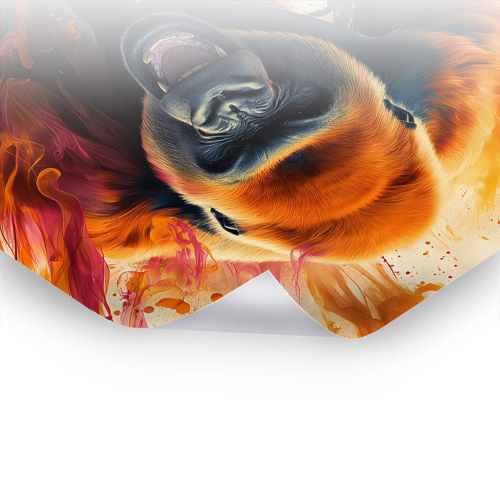 Colorful Fury - Lebendiges Poster-Wandbild in bunter Kunst