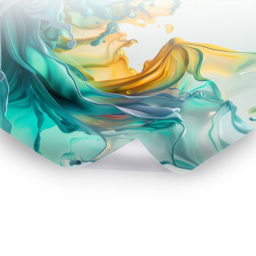 Fluid Art - Kunstvolles Poster & Hahnemühle im Stil asiatischer Kunst