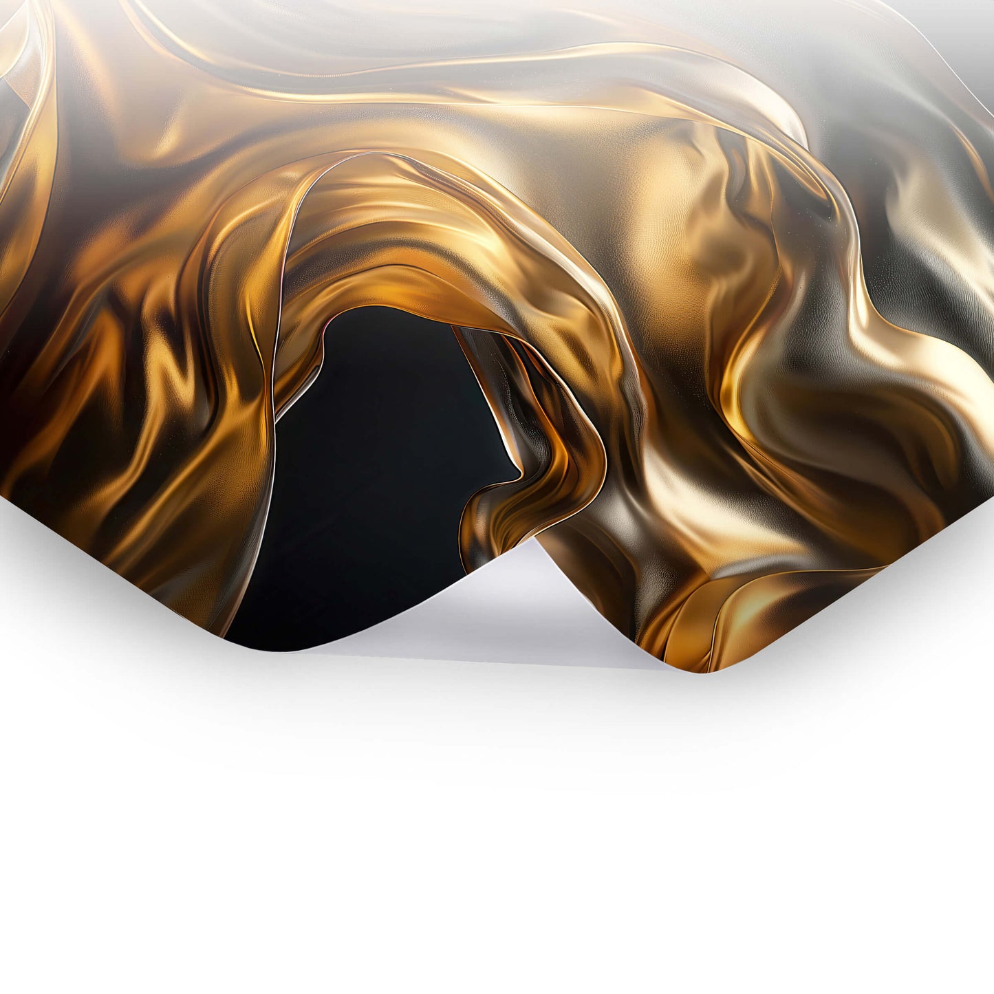 Ethereal Currents - Goldene Bilder als Poster & Hahnemühle-Wandbild