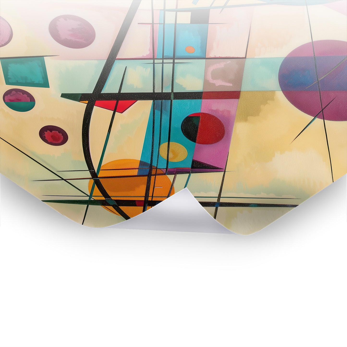 Circles and Squares - Klassische Poster-Kunst von Wassily Kandinsky