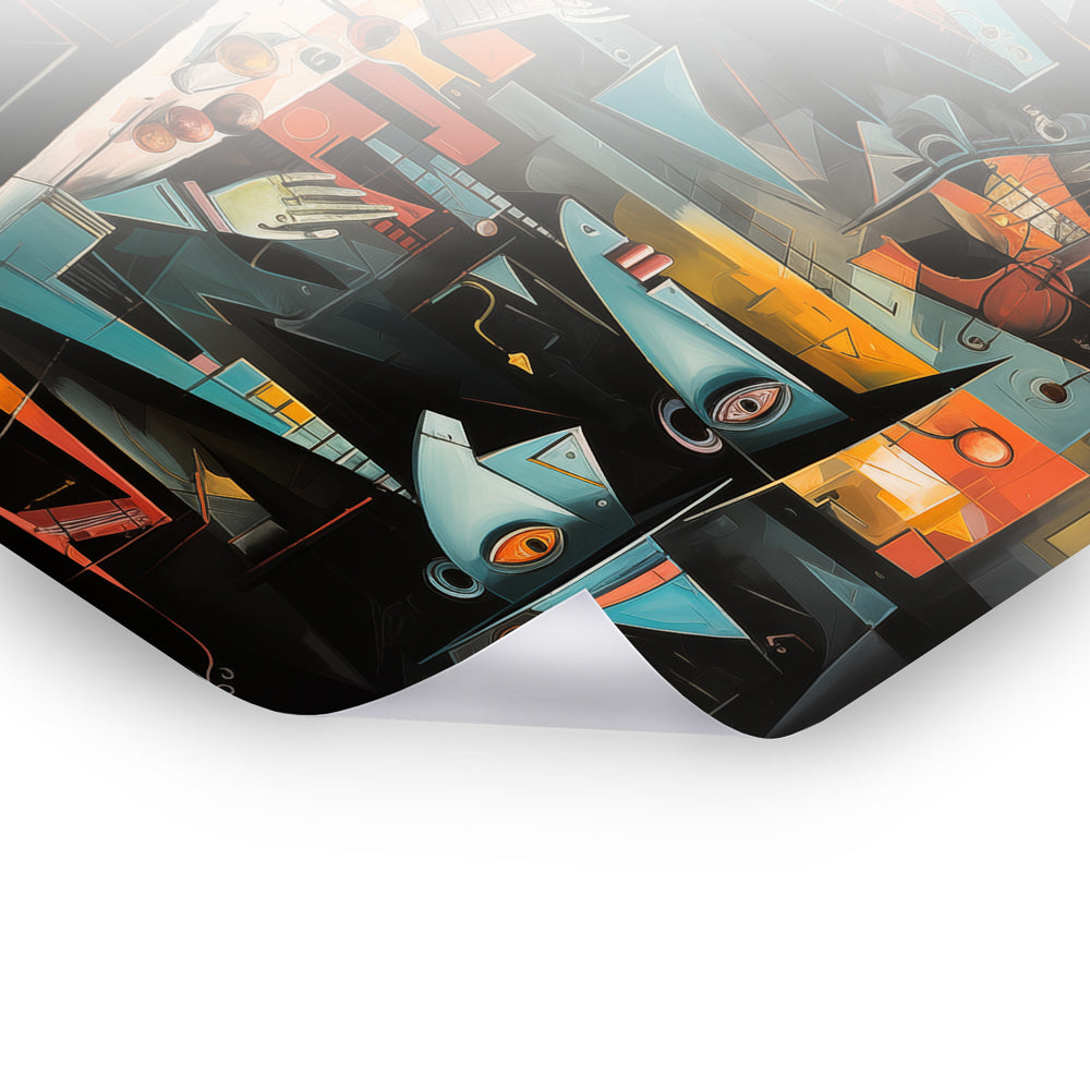 Cubist Conversation - Klassische Kunst als Poster & Hahnemühle von Pablo Picasso