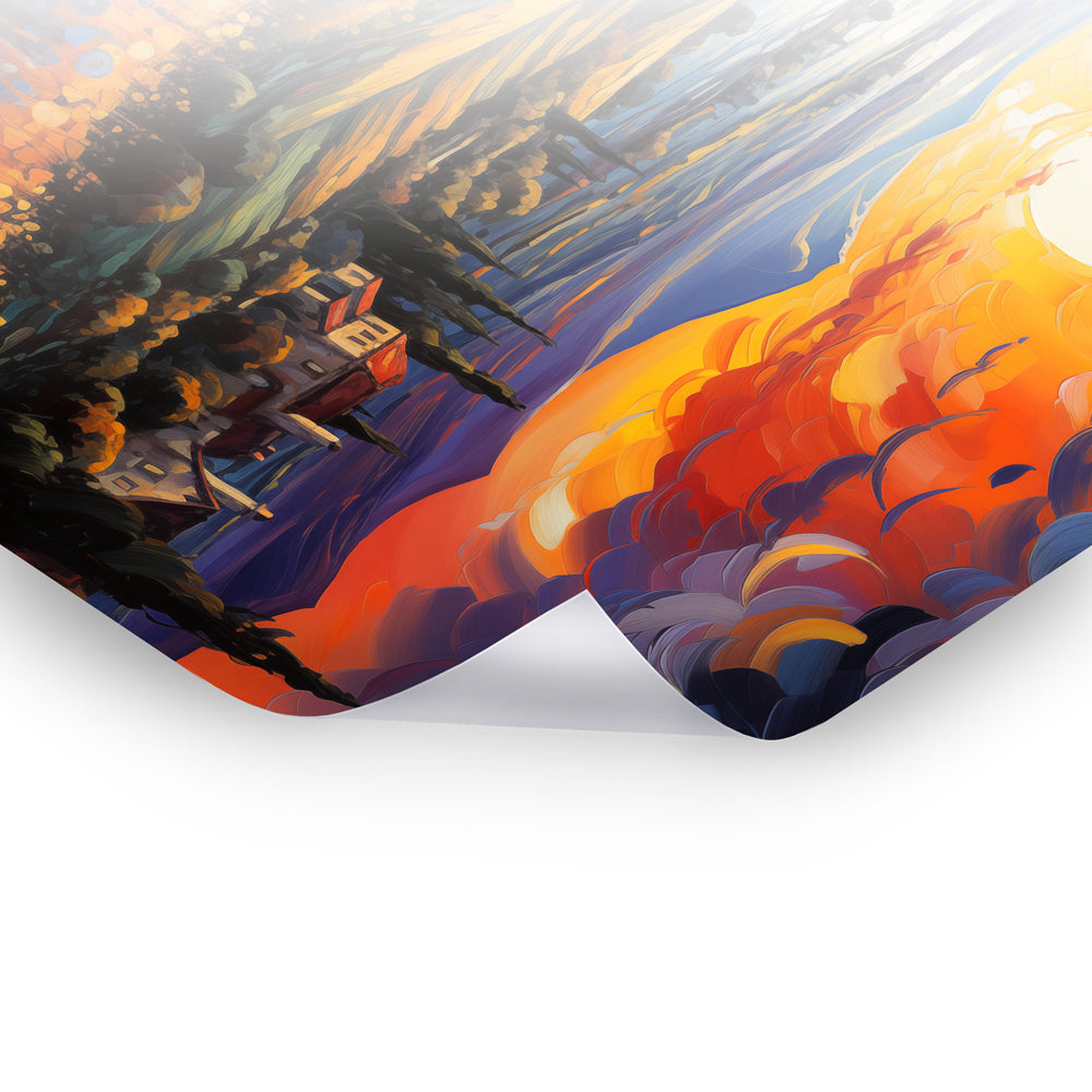 Glowing Horizons - Klassische Kunst auf Poster von Vincent Van Gogh