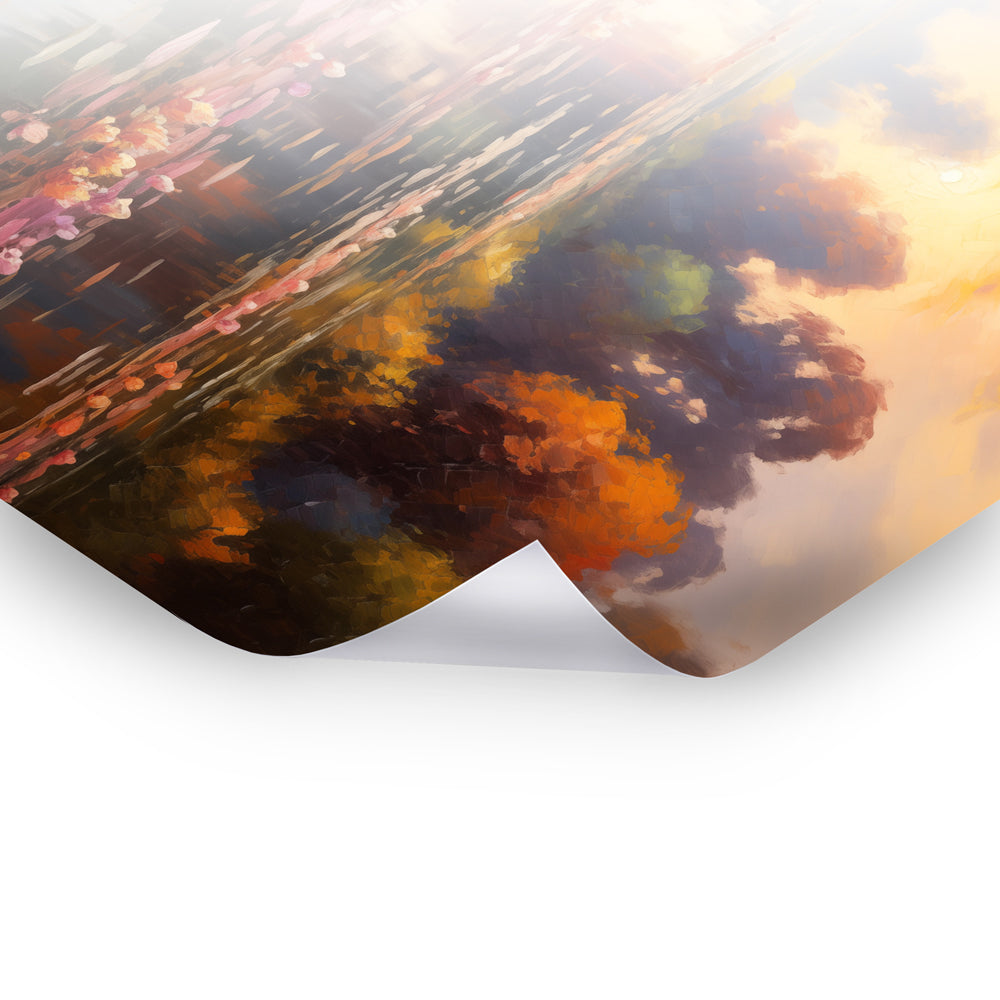 Reflections of Dawn - Klassische Kunst als Poster sowie Hahnemühle von Claude Monet