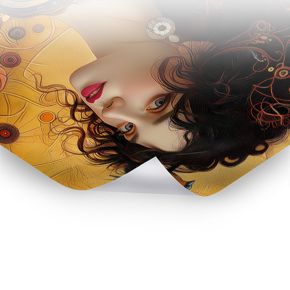The Golden Muse - Klassische Kunst als Poster & Hahnemühle von Gustav Klimt
