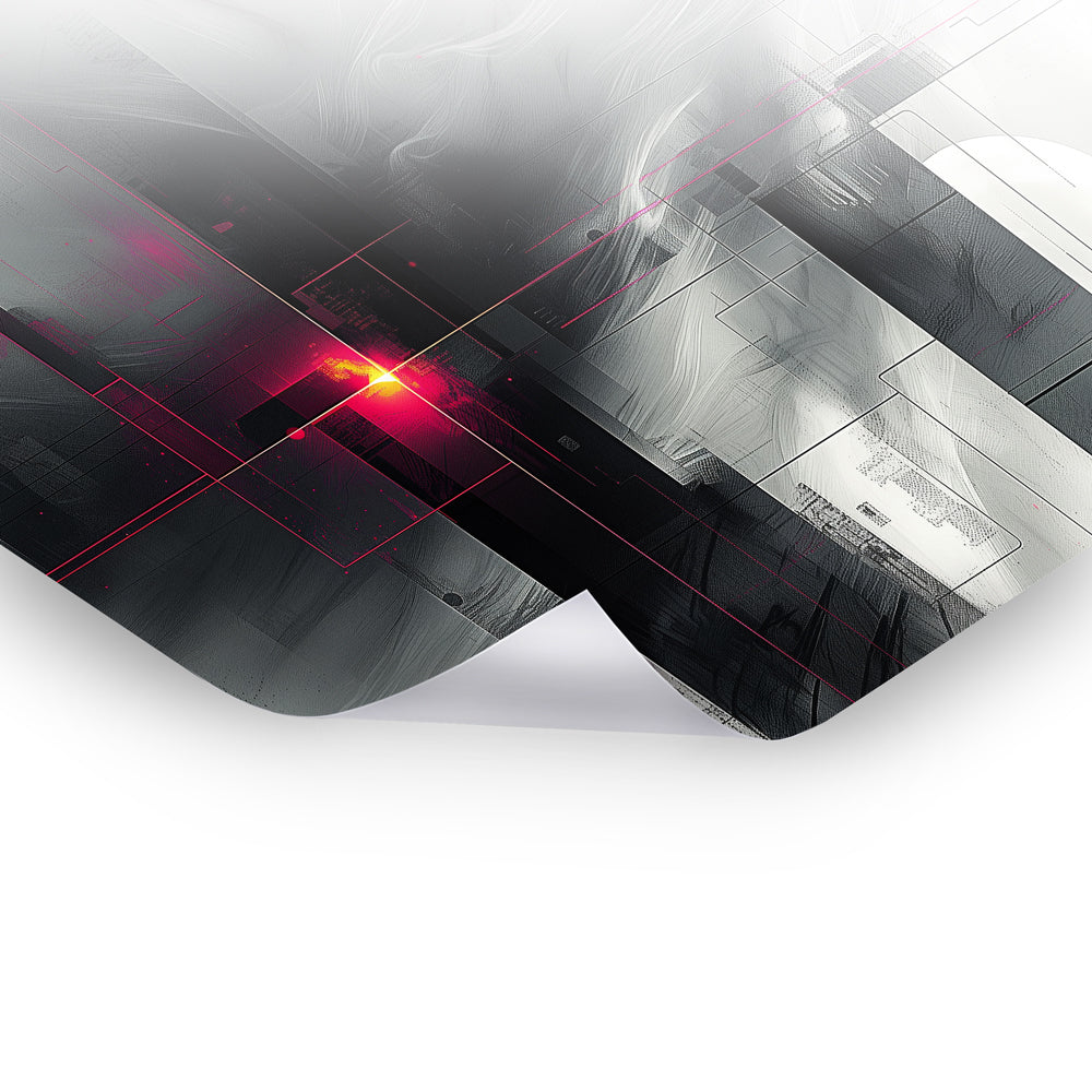 Echoes in Void - Digitales Poster mit abstrakten Designs