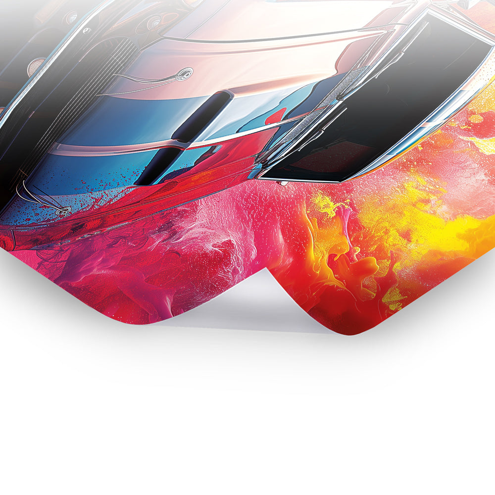 Chromatic Horsepower - Lebendiges Poster-Wandbild in bunter Kunst