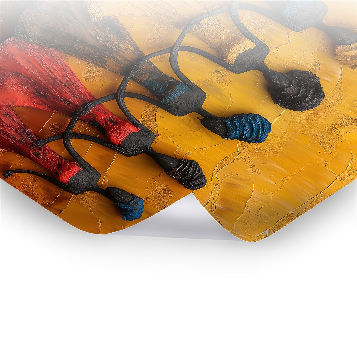 Dance of Unity - Zeitlose afrikanische Kunst auf hochwertigem Poster & Hahnemühle