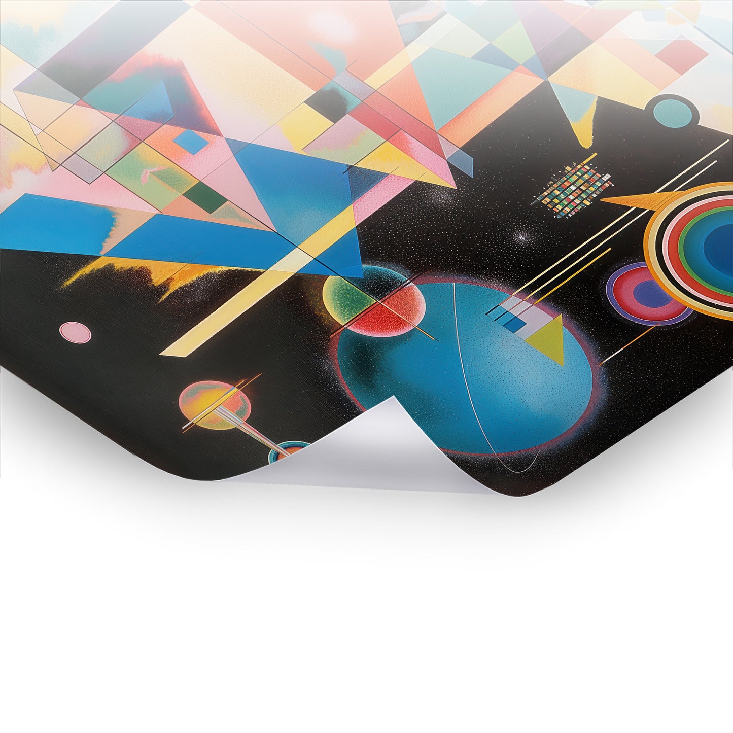 Geometric Encounter - Klassische Poster-Kunst von Wassily Kandinsky