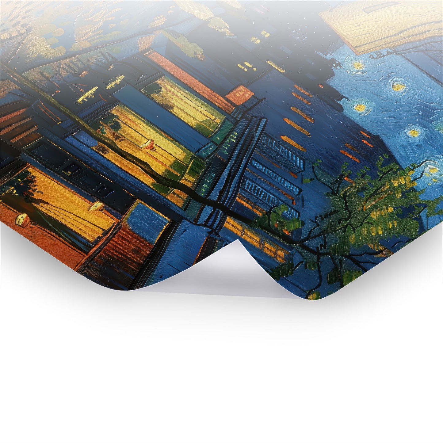 Cozy Nightlife - Klassische Kunst auf Poster von Vincent Van Gogh