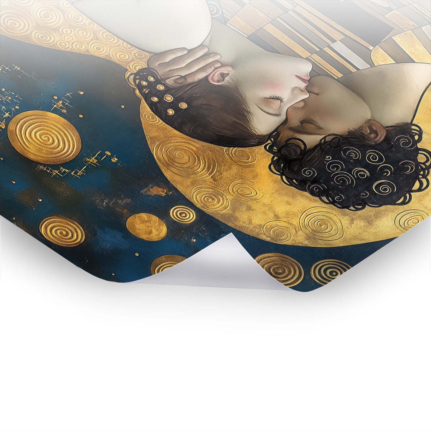 Embrace of Love - Klassische Kunst als Poster & Hahnemühle von Gustav Klimt