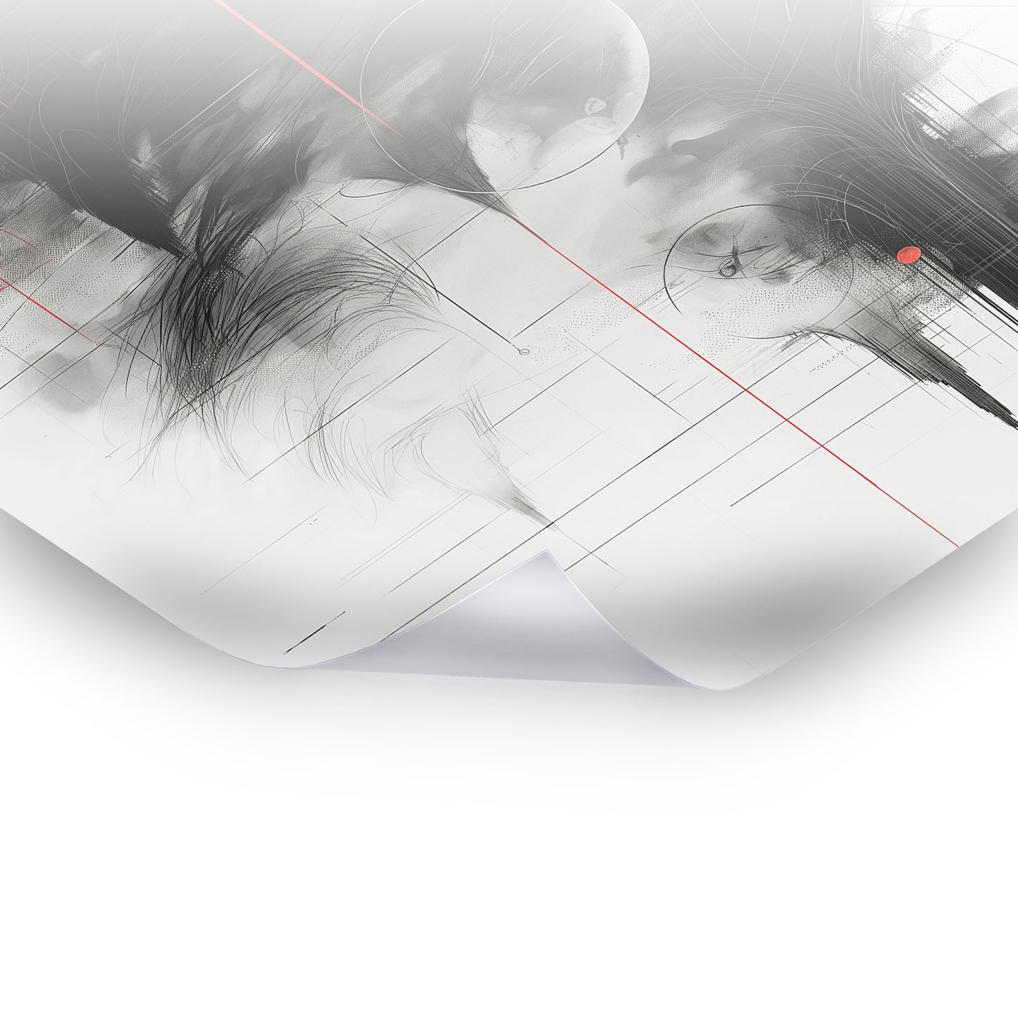 Hidden Spheres - Digitales Poster mit abstrakten Designs