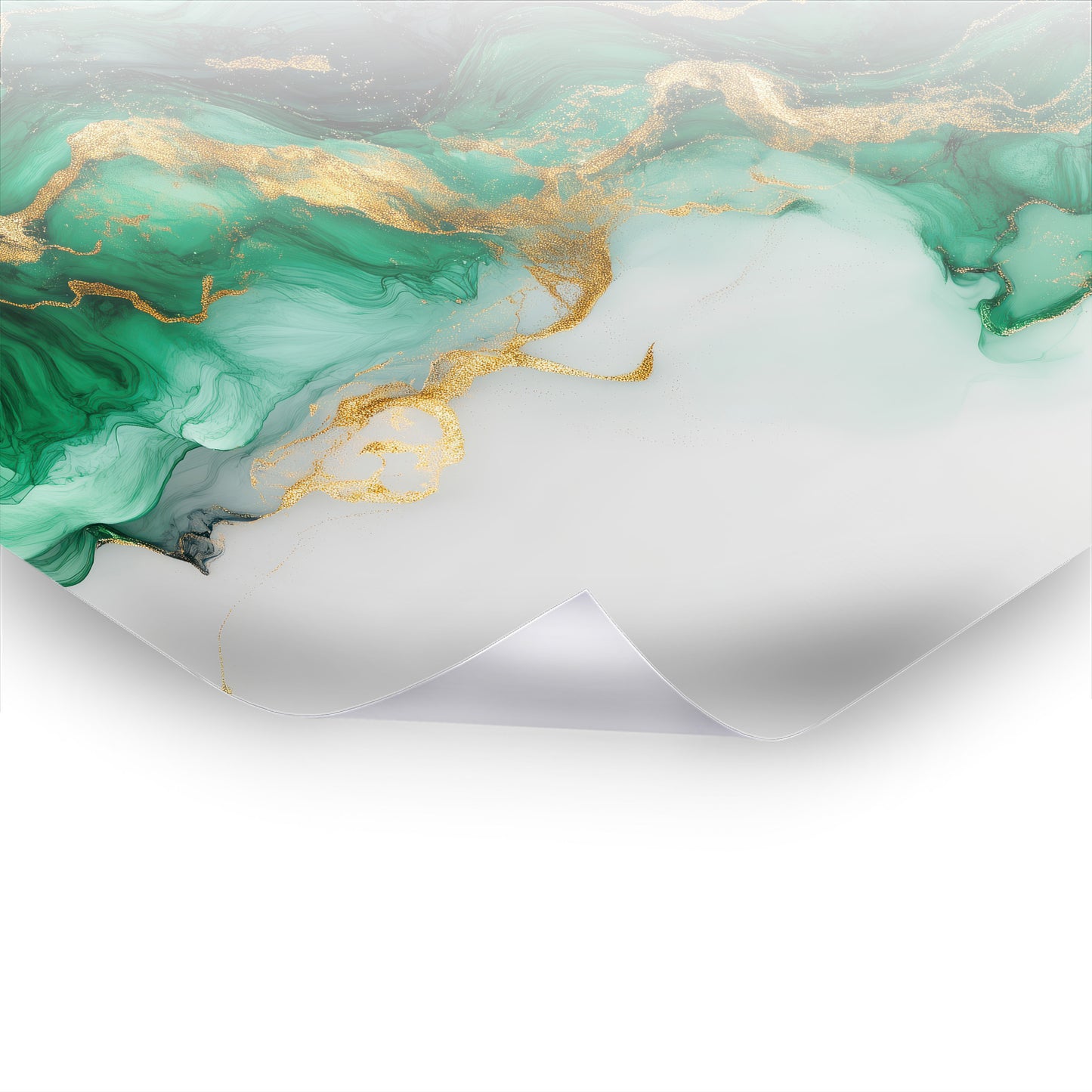 Emerald River - Kunstvolles Poster & Hahnemühle im Stil asiatischer Kunst