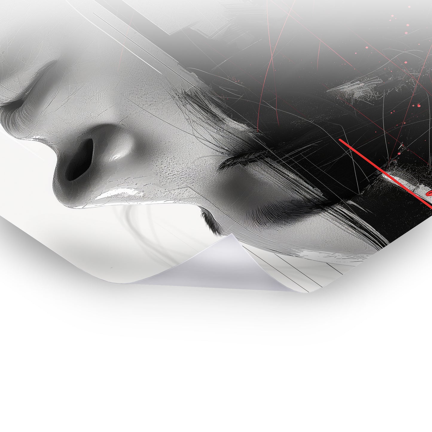 Fragile Calm - Digitales Poster mit abstrakten Designs