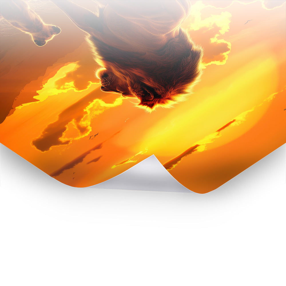 Lion King - Zeitlose afrikanische Kunst auf hochwertigem Poster & Hahnemühle