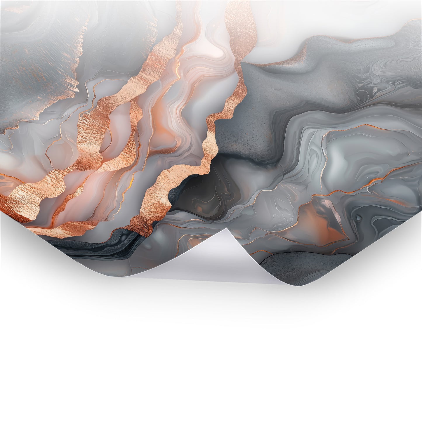 Shimmering Rosé Dreams - Kunstvolles Poster & Hahnemühle im Stil asiatischer Kunst