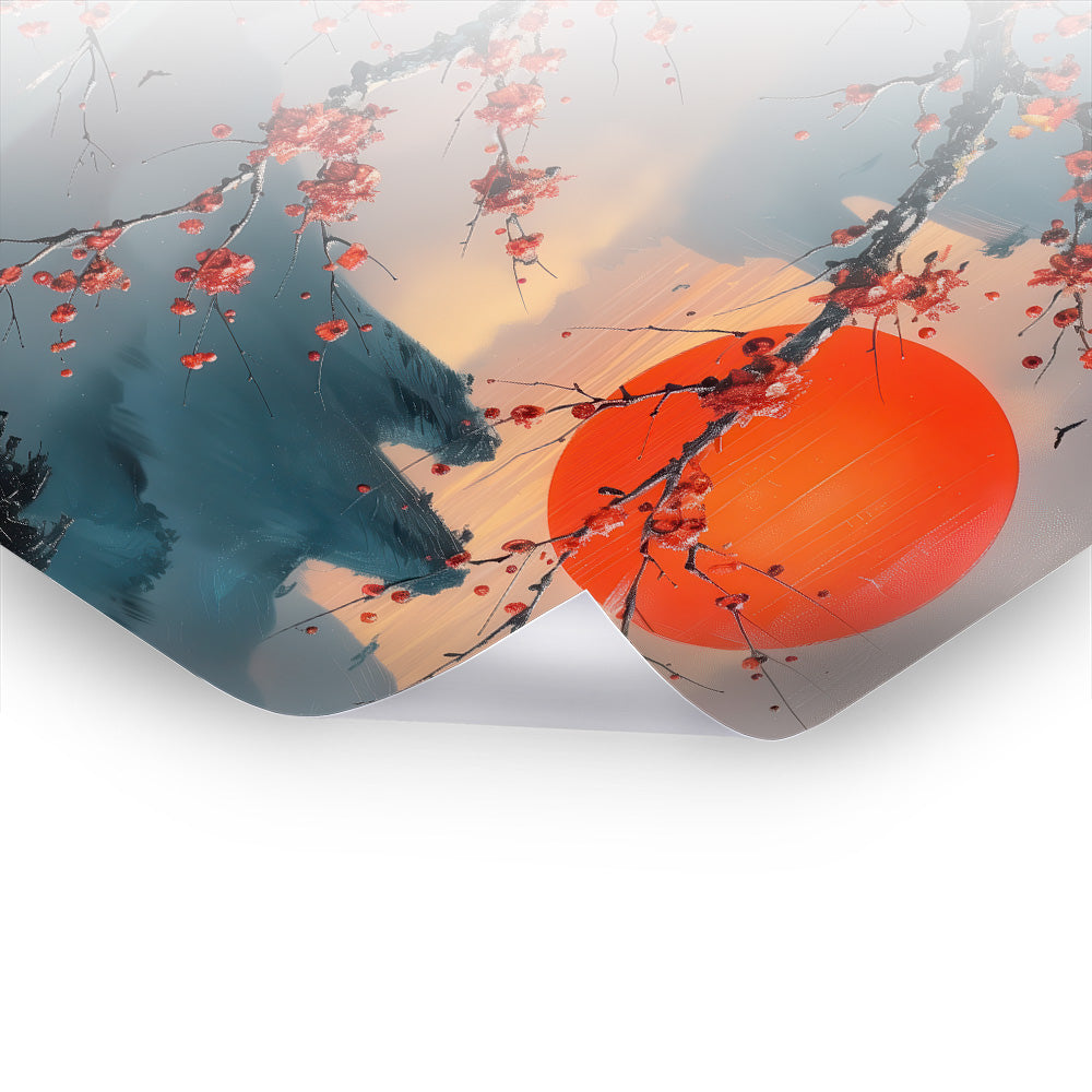 Cherry Branches in Light - Asiatische Kunst als hochwertiges Poster & Hahnemühle