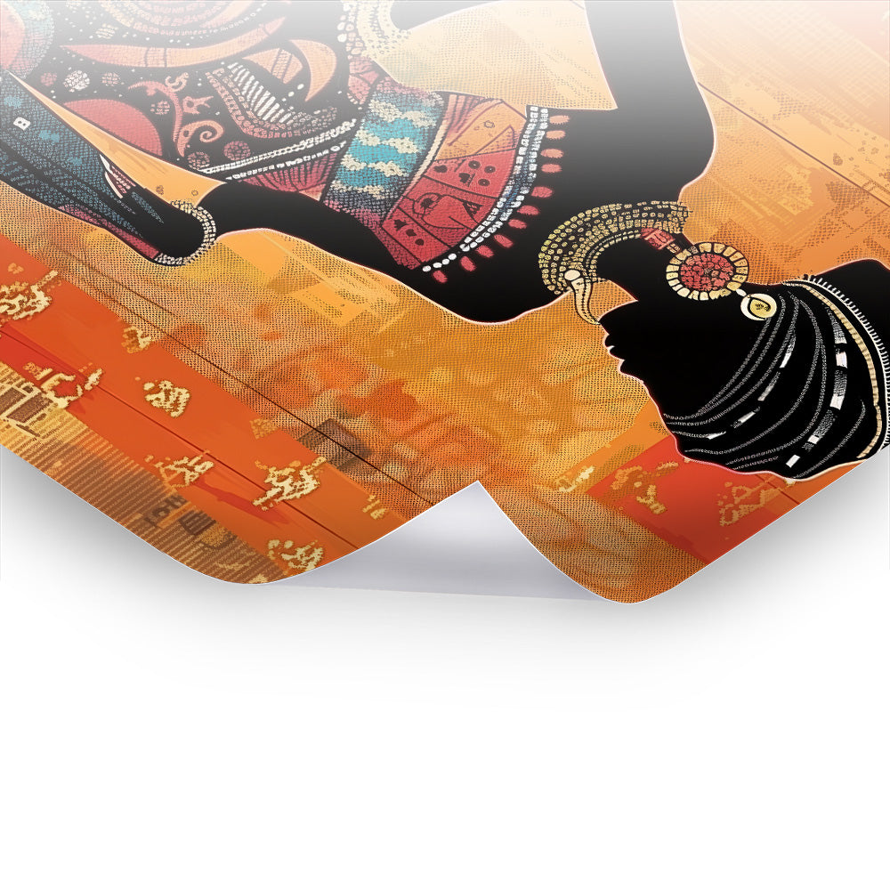 African Elegance - Zeitlose afrikanische Kunst auf hochwertigem Poster & Hahnemühle