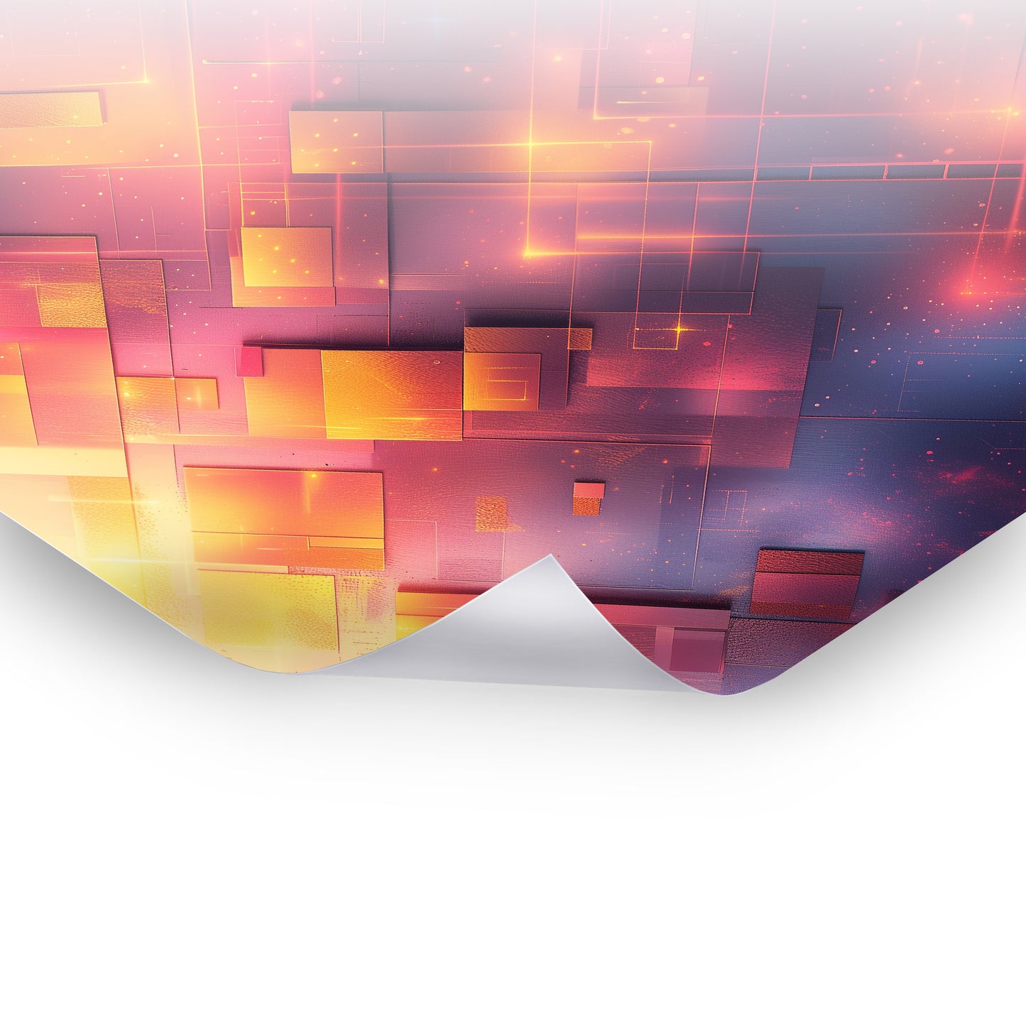 Neon Layers - Digitales Poster mit abstrakten Designs