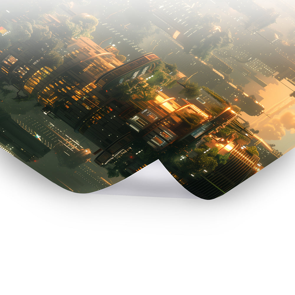 The City of Floating Gardens - Episch Poster & Hahnemühle in beeindruckenden Landschaftsbildern