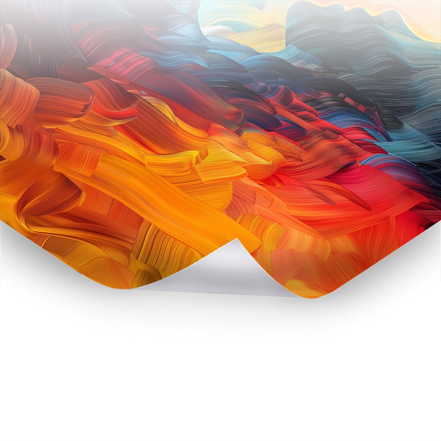 Echo of Colors - Lebendiges Poster-Wandbild in bunter Kunst