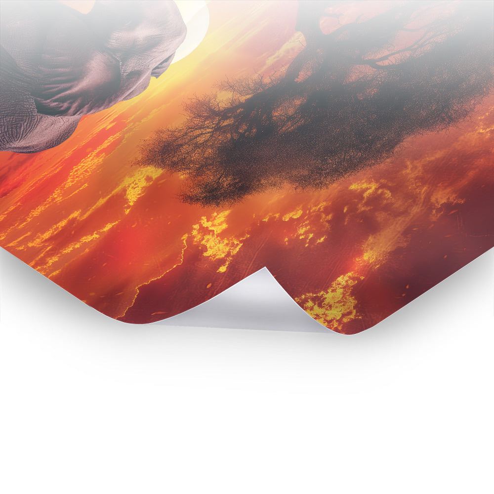 Giant of the Dusk - Zeitlose afrikanische Kunst auf hochwertigem Poster & Hahnemühle