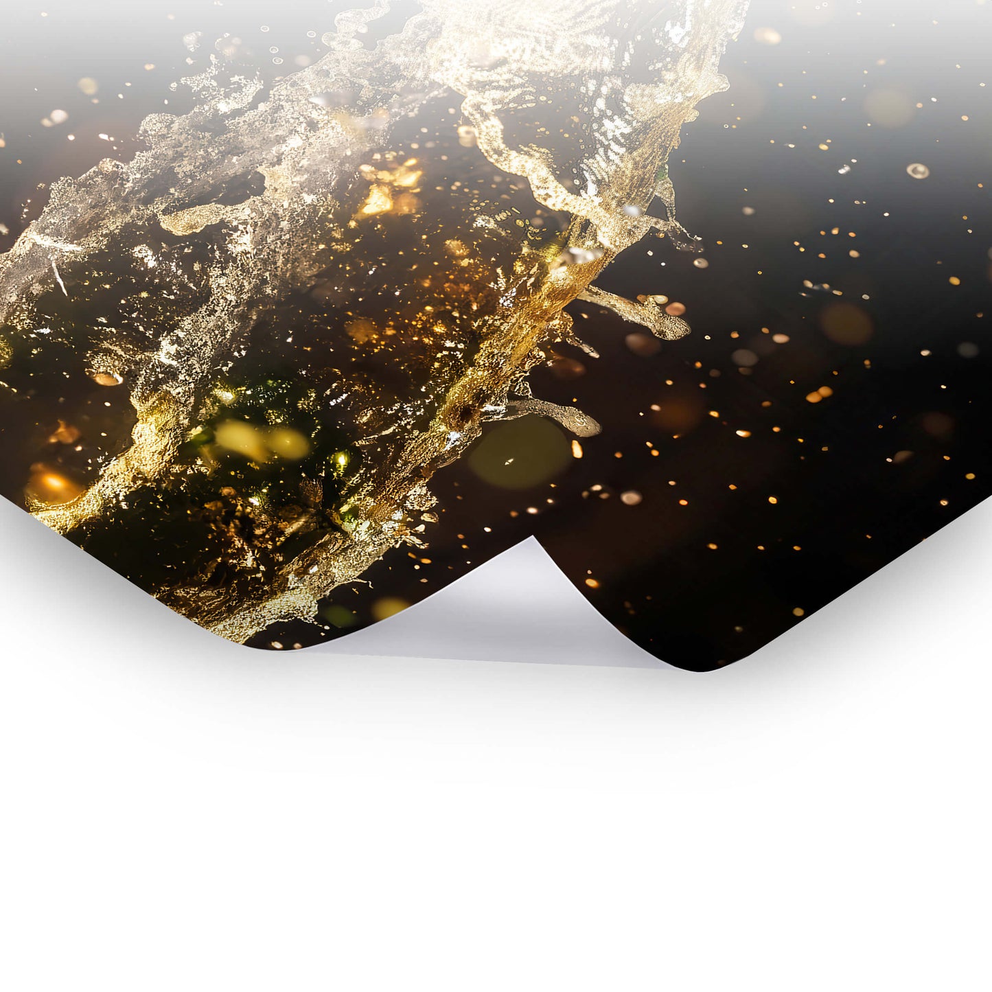 Golden Champagne - Goldene Bilder als Poster & Hahnemühle-Wandbild