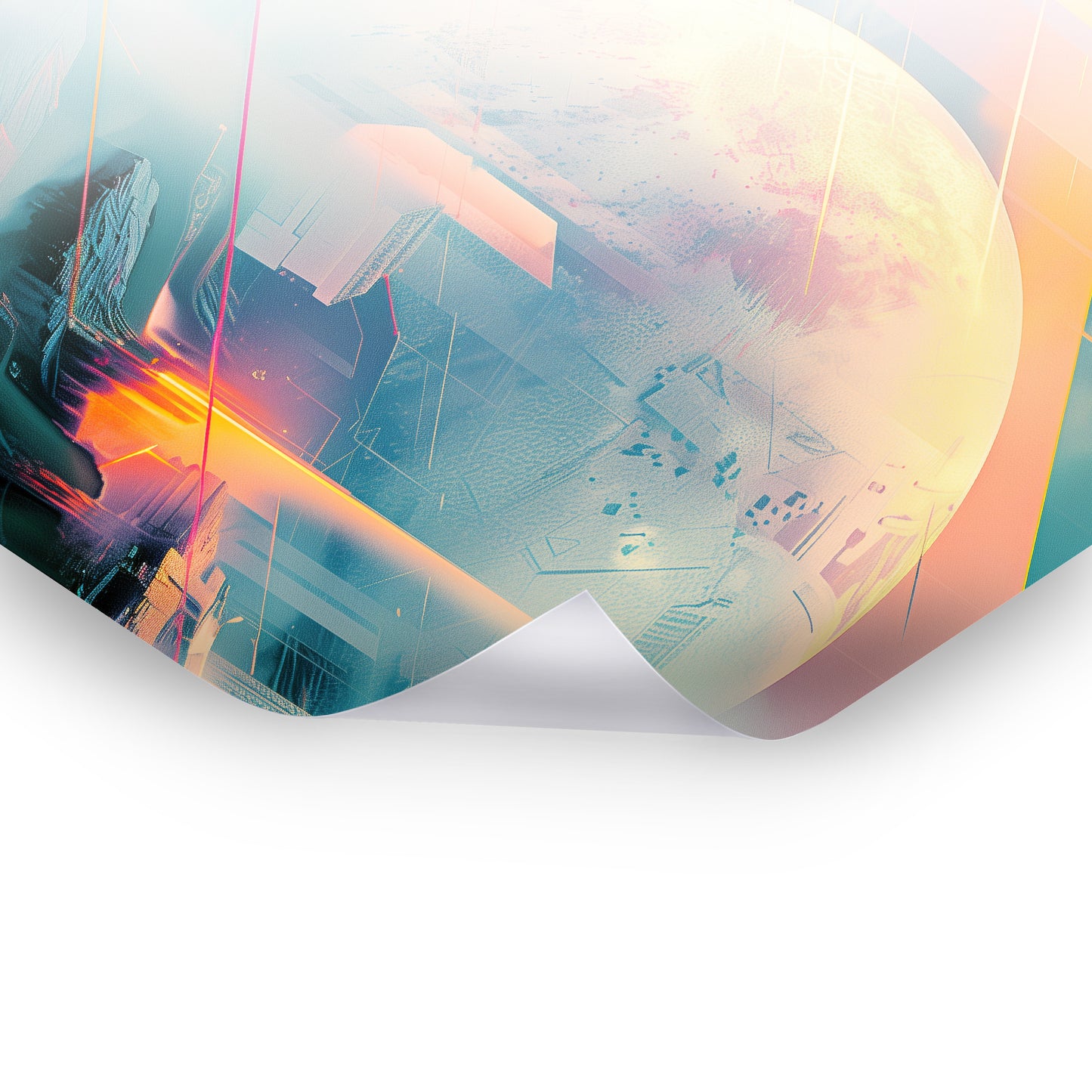 Sky Architecture - Digitales Poster mit abstrakten Designs