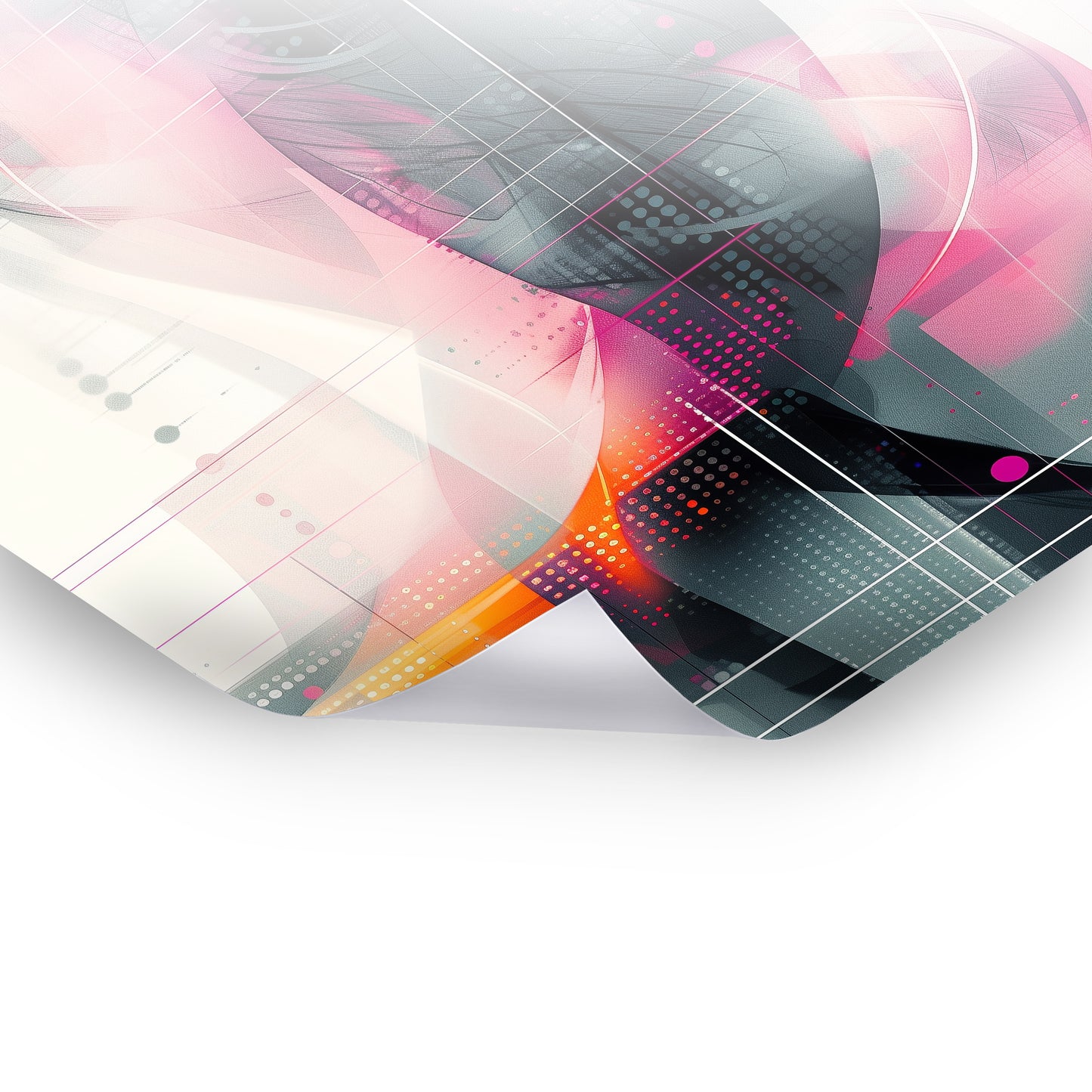 Digital Waves - Digitales Poster mit abstrakten Designs