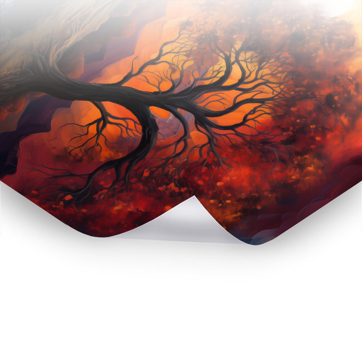 Blazing Sunset - Klassische Kunst auf Poster von Vincent Van Gogh