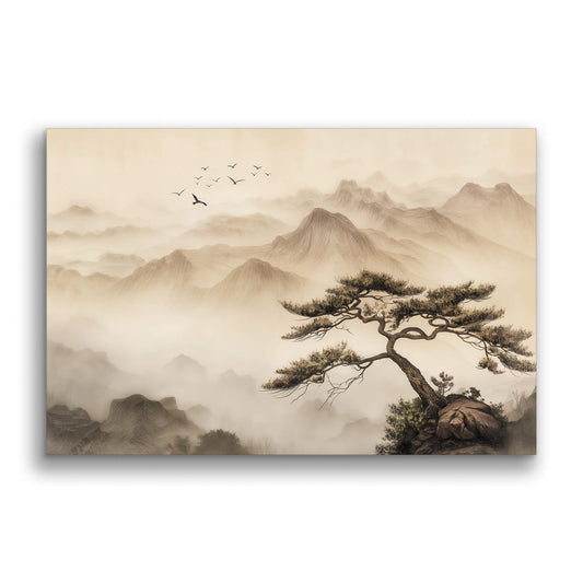 Silent Mountains-Wall Art AI