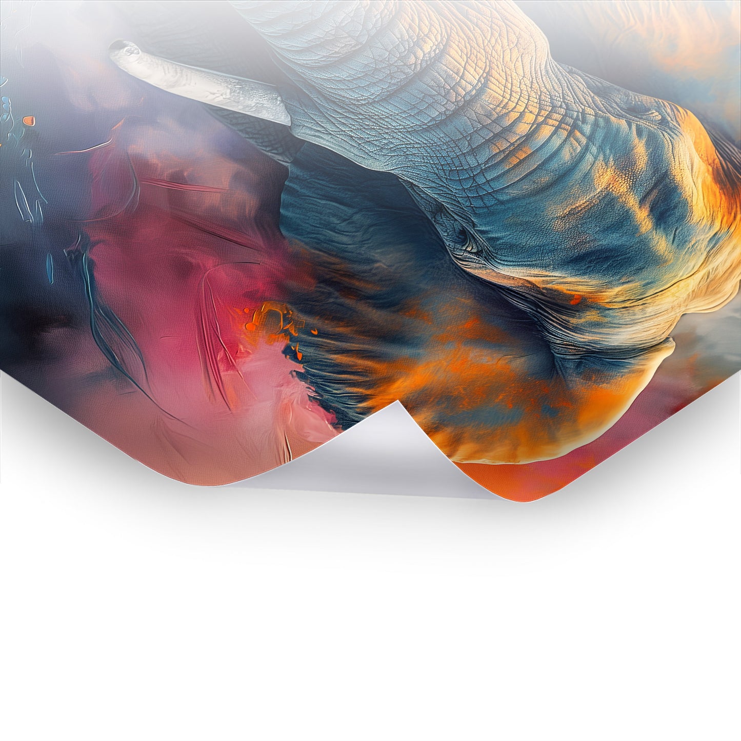 Colorful Giant - Lebendiges Poster-Wandbild in bunter Kunst