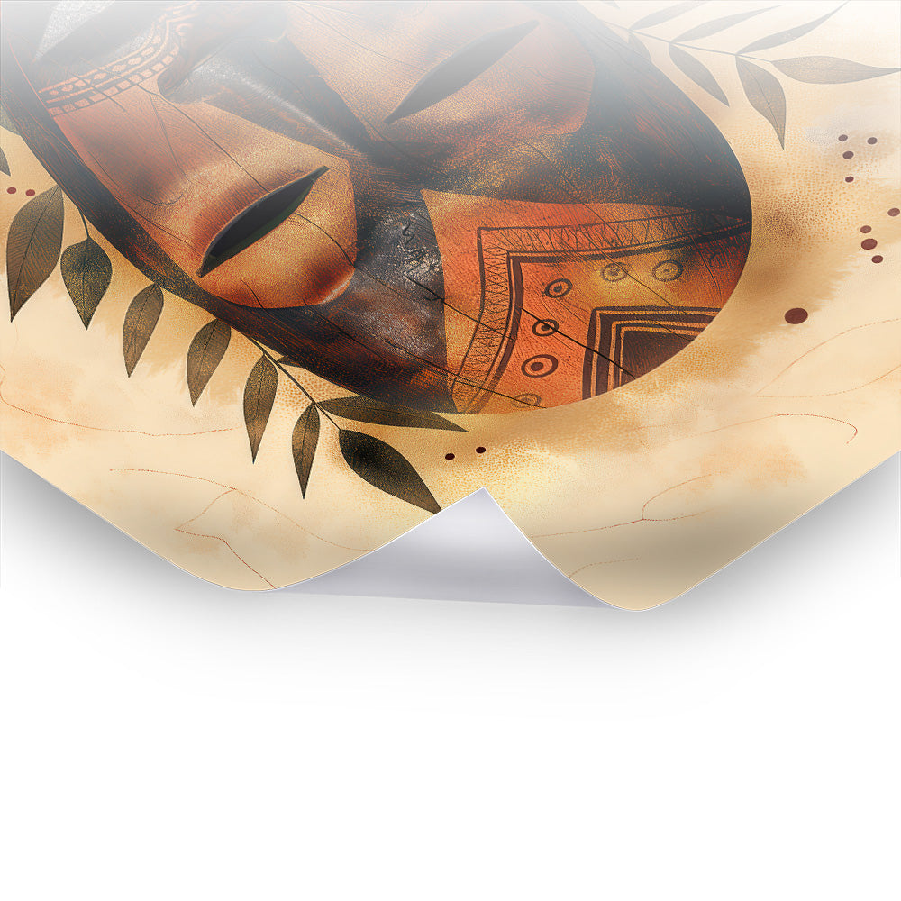 Face of Ancestors No. 3 - Zeitlose afrikanische Kunst auf hochwertigem Poster & Hahnemühle