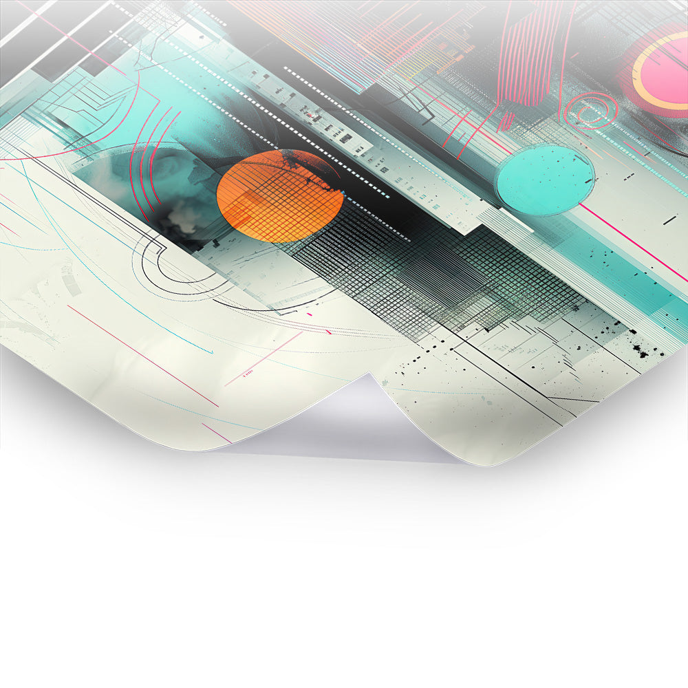 City of Dreams - Digitales Poster mit abstrakten Designs