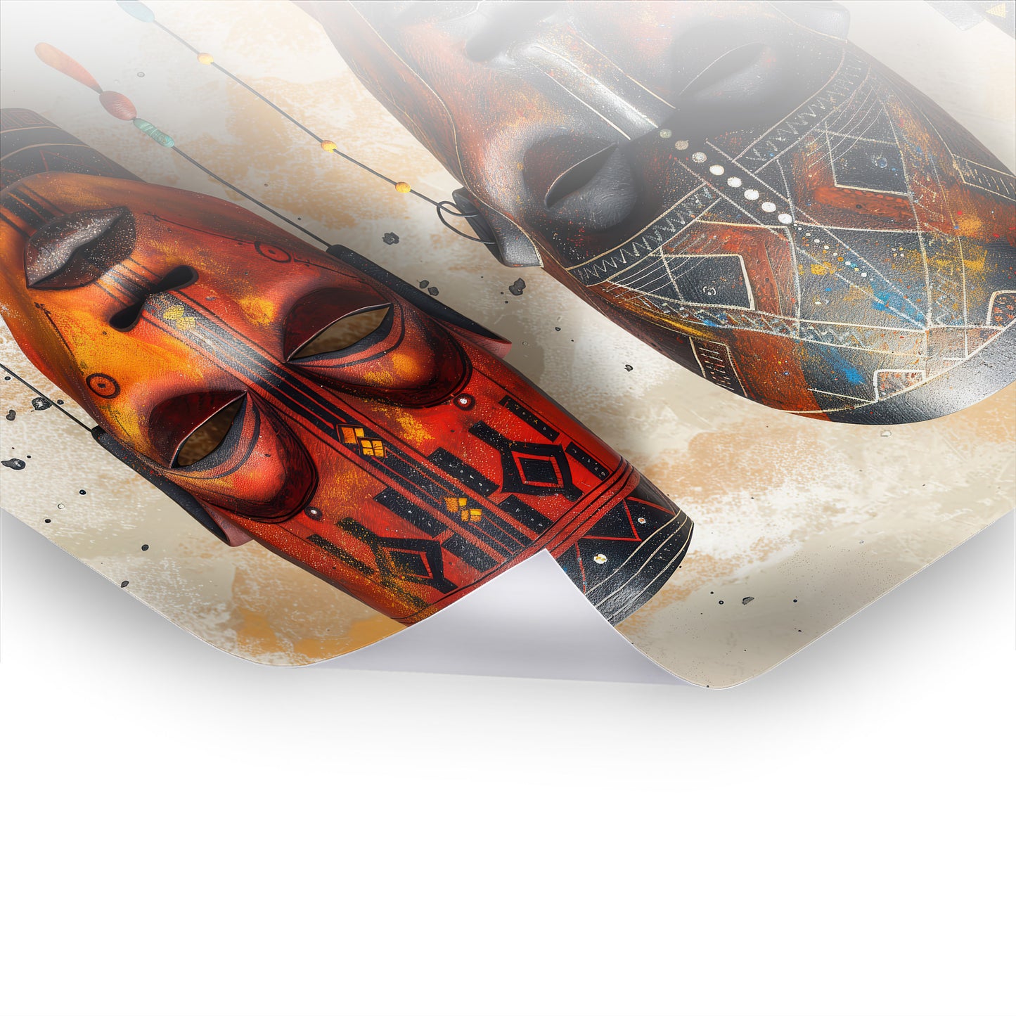 Art of Masks - Zeitlose afrikanische Kunst auf hochwertigem Poster & Hahnemühle