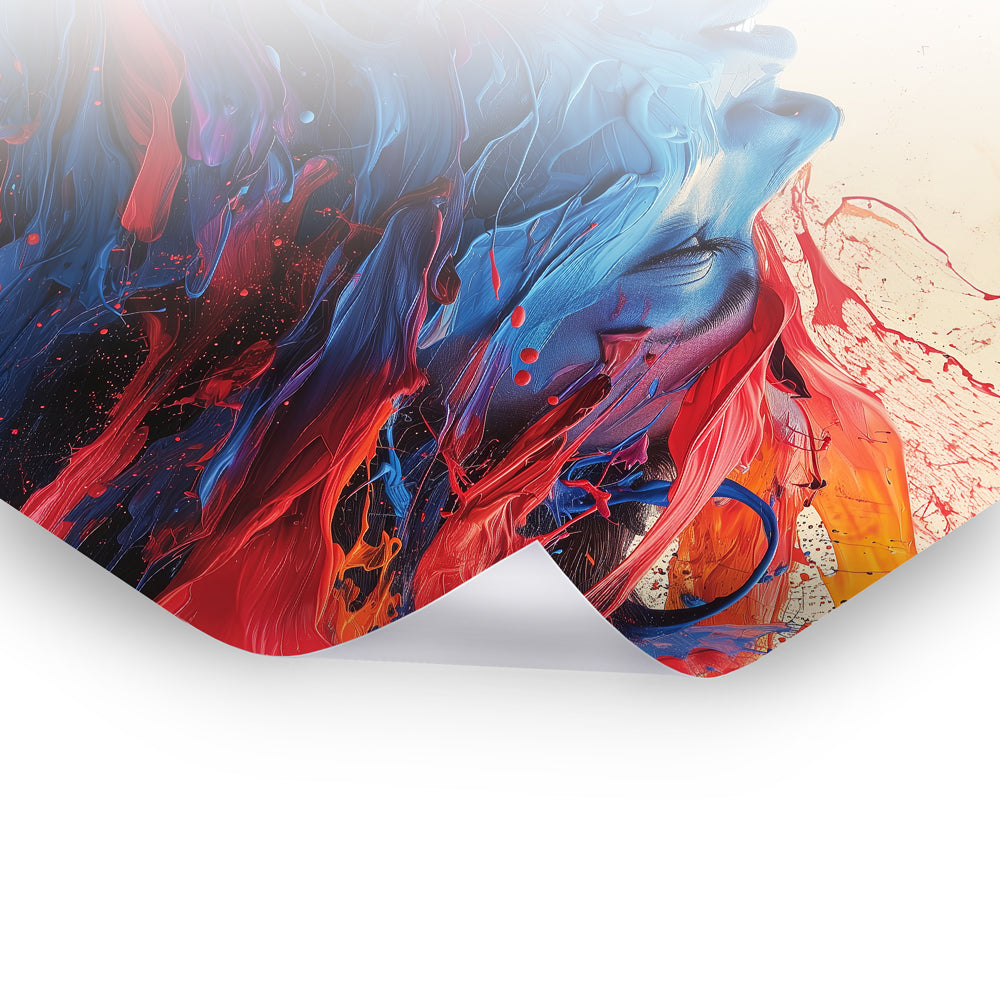 Aura of Chroma - Lebendiges Poster-Wandbild in bunter Kunst