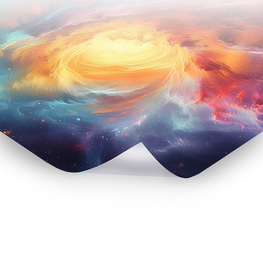 Interstellar Colorscape - Lebendiges Poster-Wandbild in bunter Kunst