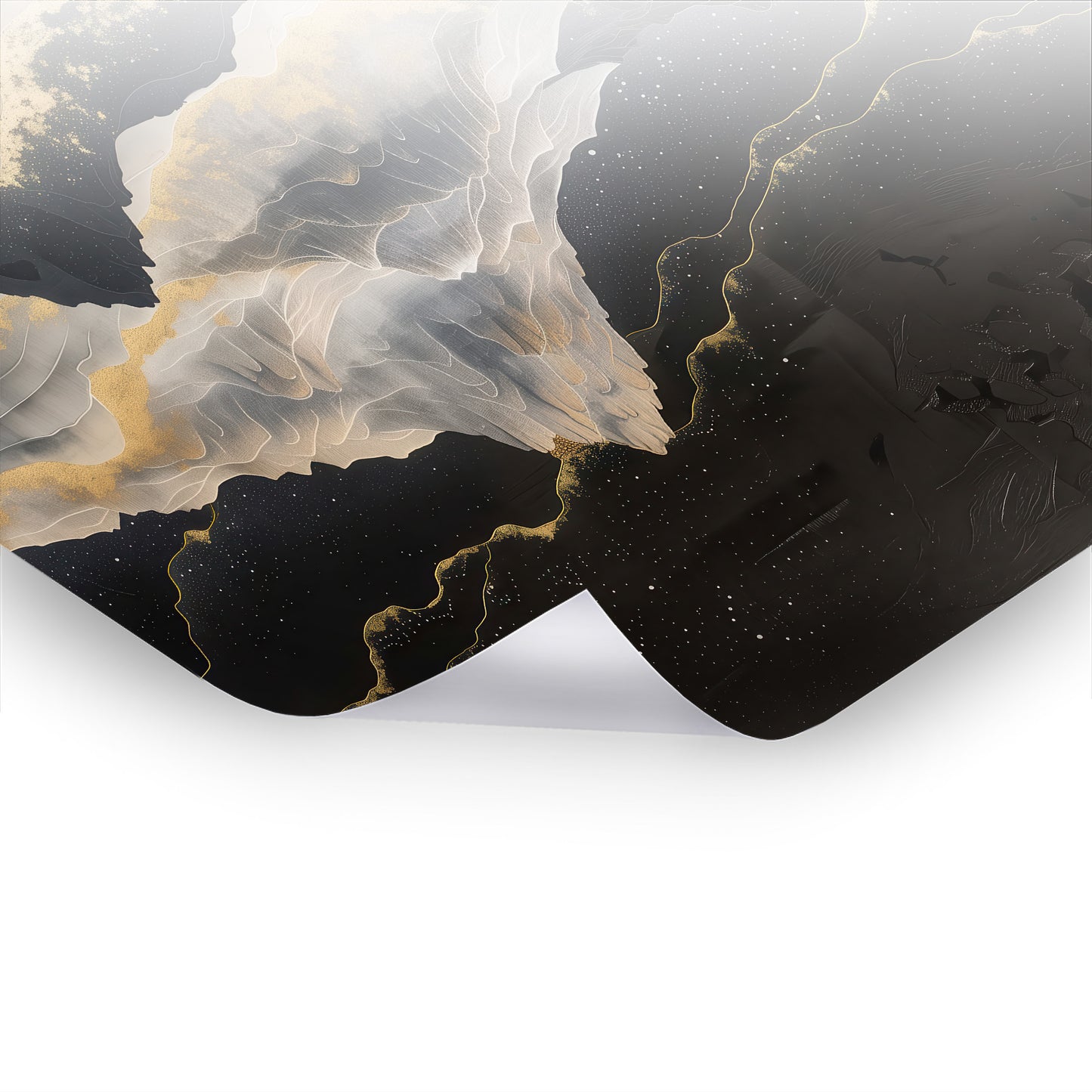 Golden Nights Over Mountains - Asiatische Kunst als hochwertiges Poster & Hahnemühle