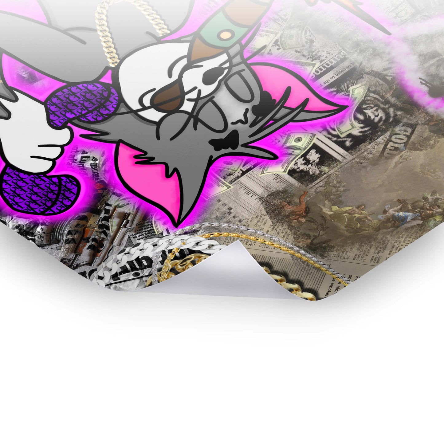 Tom on Phone - Purple