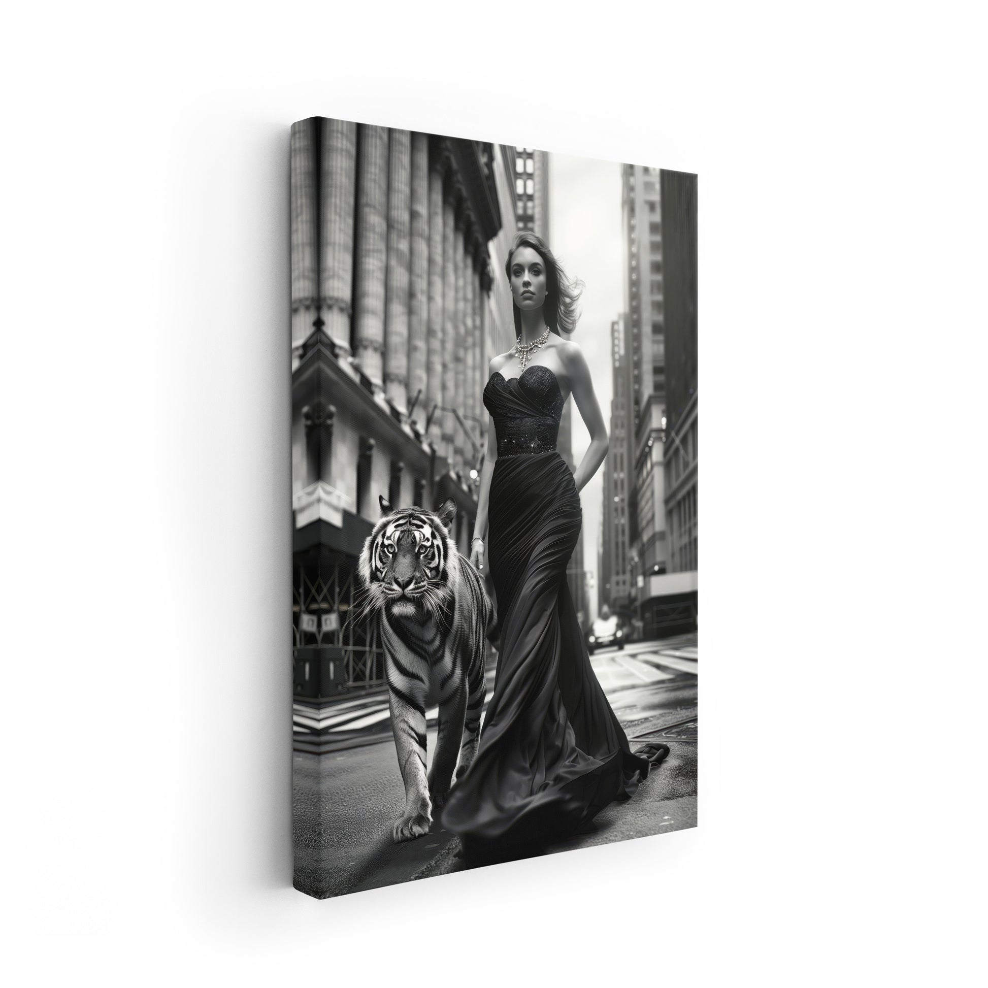 Tiger in New York-Wall Art AI
