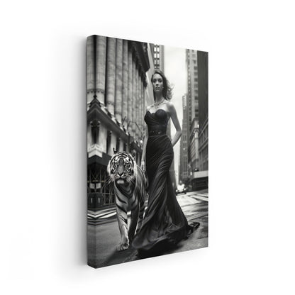 Tiger in New York-Wall Art AI