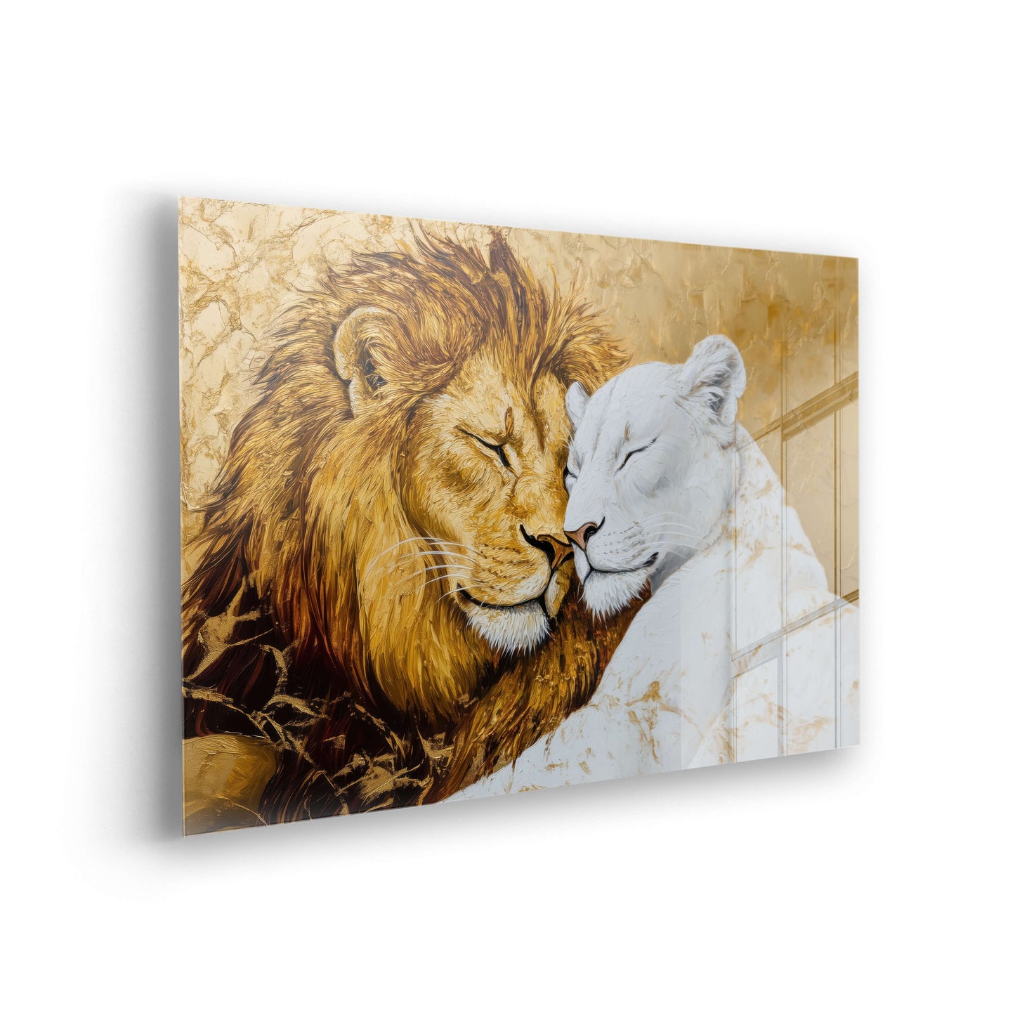 Golden Bond - Stilvolle Goldene Bilder als Acrylglas-Wandbild