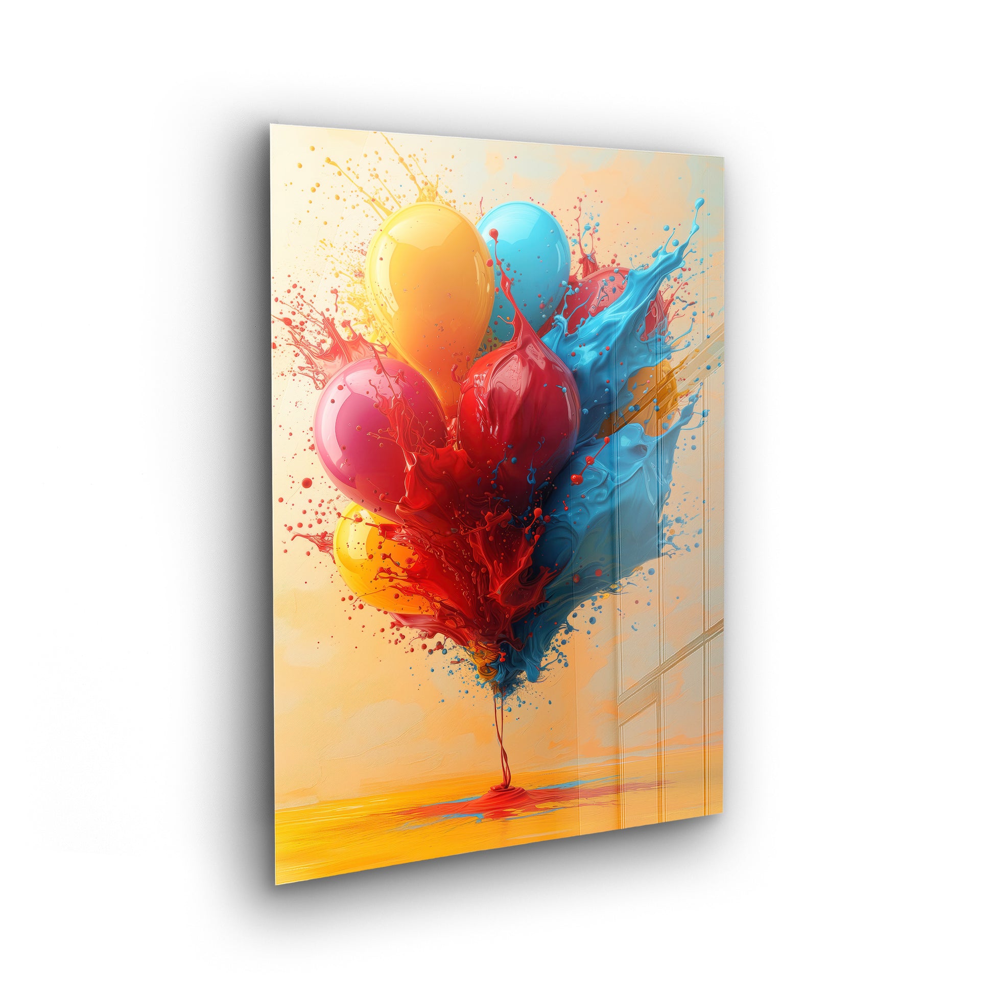Colorful Balloons - bunte Kunst als Acrylglas Wandbild